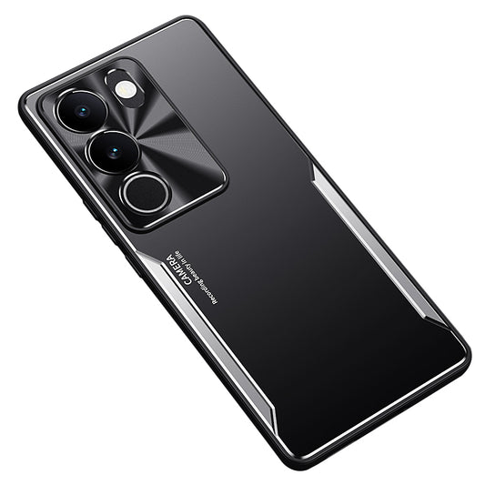 Mobile Phone Cover For vivo S17 5G , Cell Phone Case Shockproof Aluminium Alloy + TPU Shell