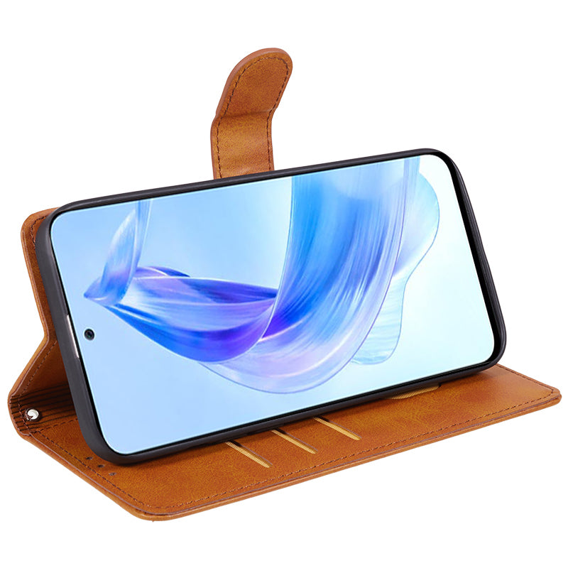 For Honor X40 5G / X9a 5G / Magic5 Lite 5G PU Leather Anti-fall Phone Case Calf Texture Wallet Stand Cover