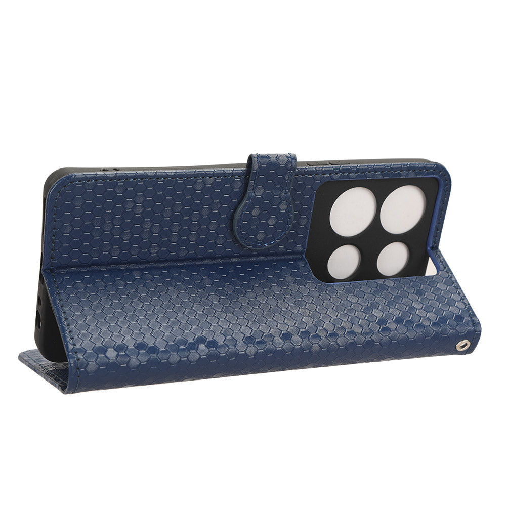 For Infinix Note 30 5G Leather Wallet Phone Case Dot Imprinted Shockproof Stand Cover