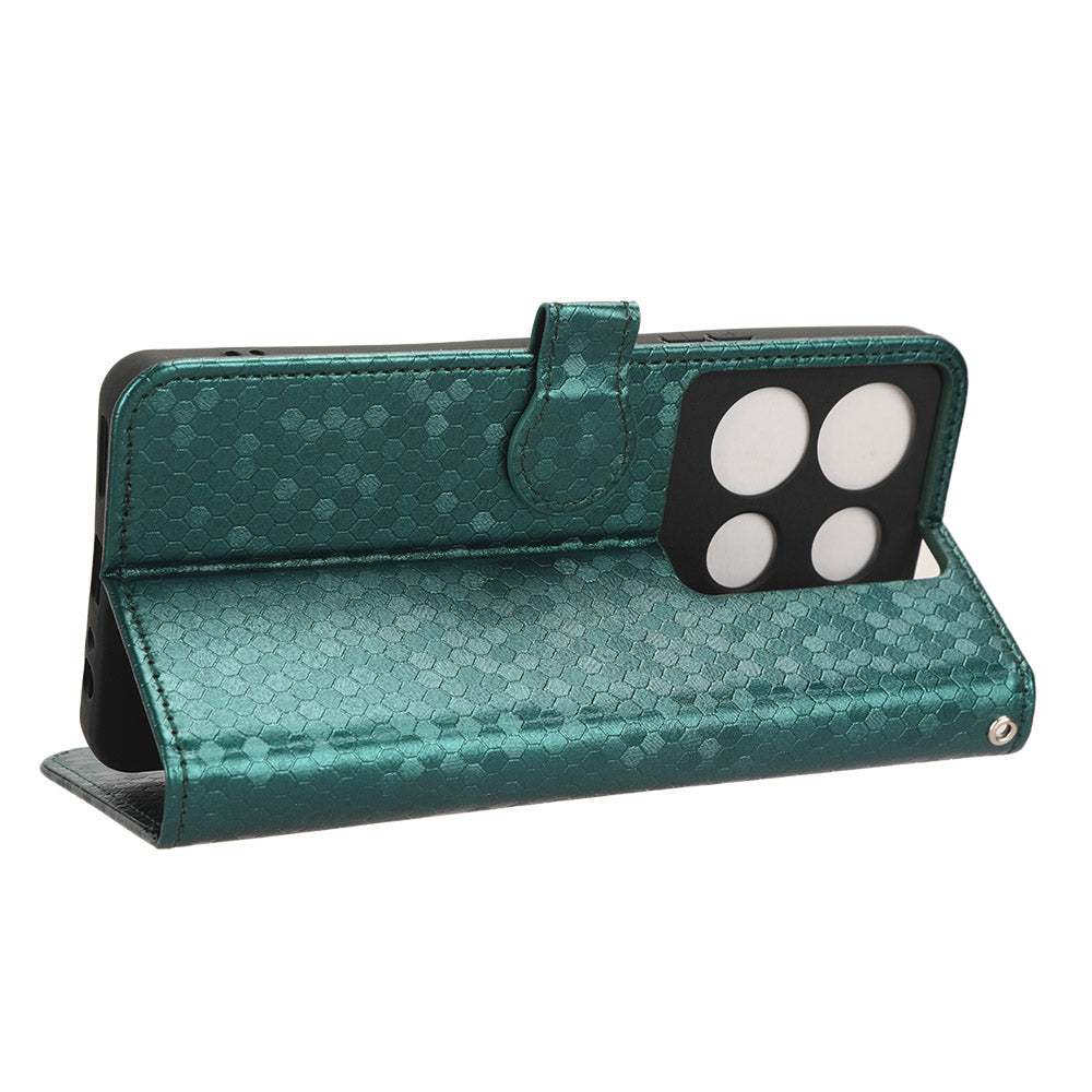 For Infinix Note 30 5G Leather Wallet Phone Case Dot Imprinted Shockproof Stand Cover