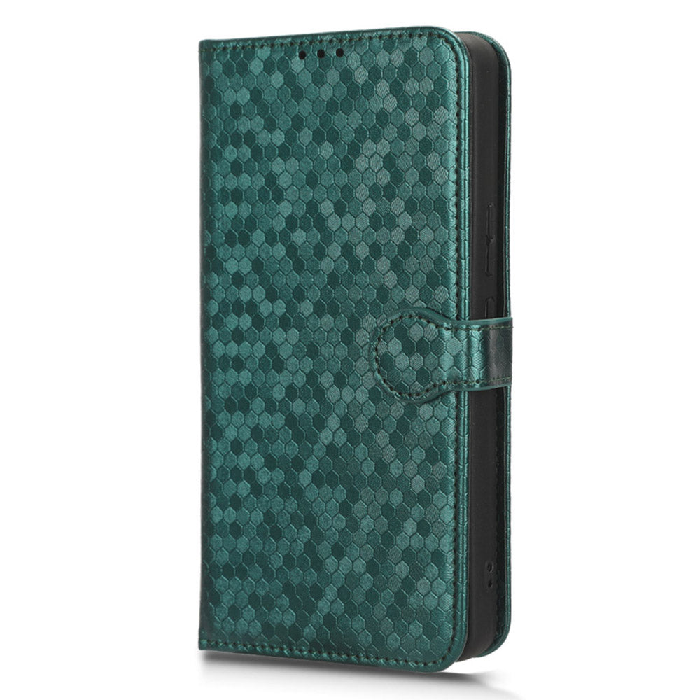 For Infinix Note 30 5G Leather Wallet Phone Case Dot Imprinted Shockproof Stand Cover