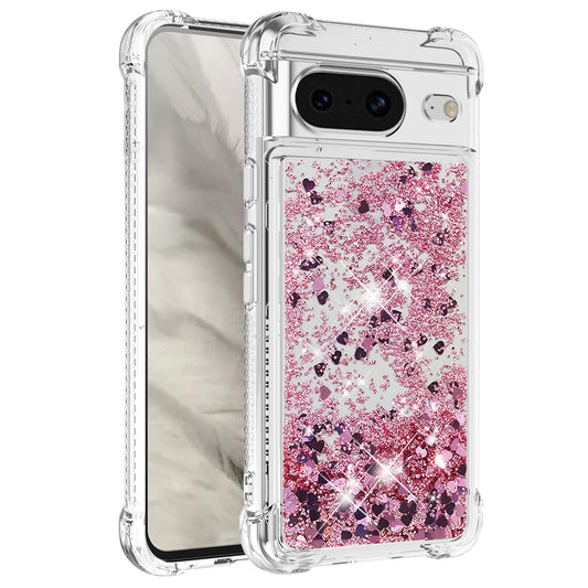 YB Quicksand Series-1 for Google Pixel 8 Sparkle Flowing Case TPU Corner Cushion Phone Cover