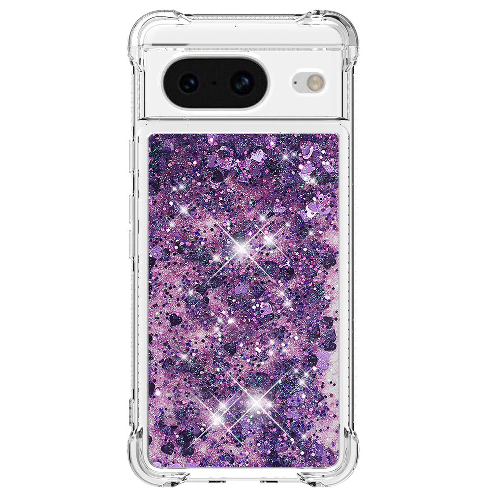 YB Quicksand Series-1 for Google Pixel 8 Sparkle Flowing Case TPU Corner Cushion Phone Cover
