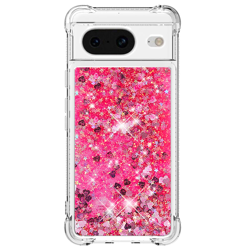 YB Quicksand Series-1 for Google Pixel 8 Sparkle Flowing Case TPU Corner Cushion Phone Cover