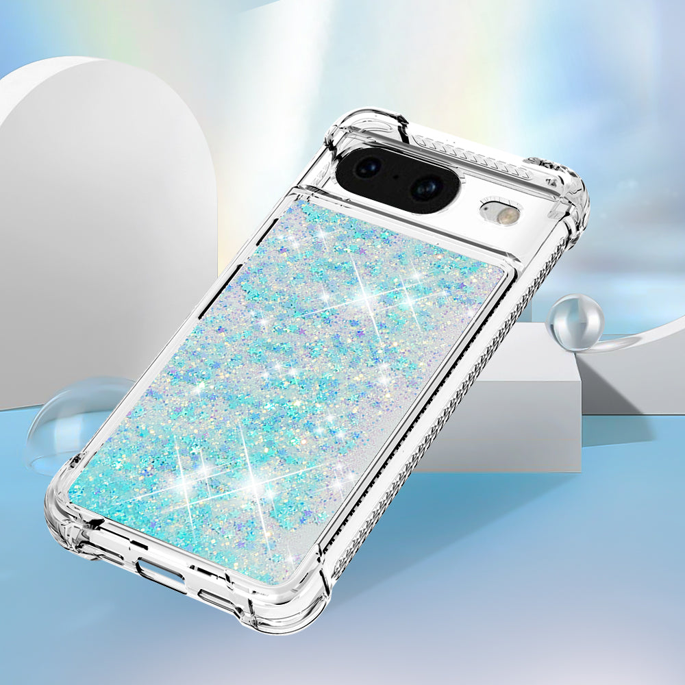 YB Quicksand Series-1 for Google Pixel 8 Sparkle Flowing Case TPU Corner Cushion Phone Cover