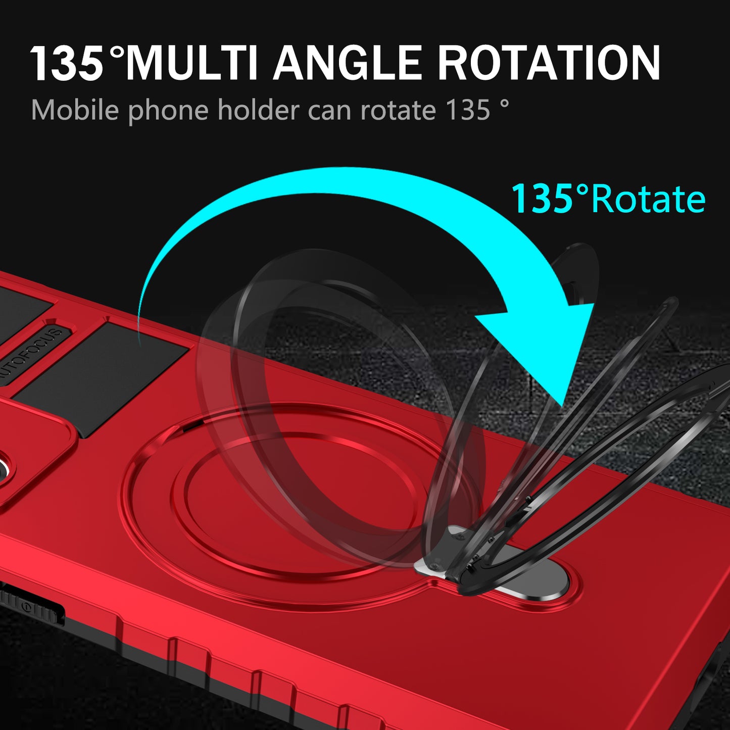 Magnetic Phone Case for Samsung Galaxy Note20 Ultra / Note20 Ultra 5G , Shockproof PC+TPU Kickstand Cover