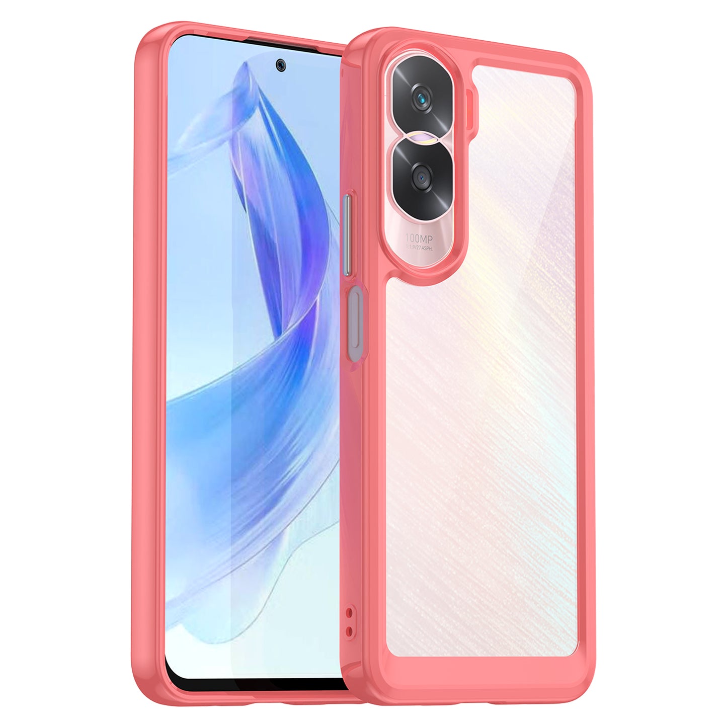 For Honor 90 Lite 5G / X50i 5G TPU+Acrylic Mobile Phone Back Cover Clear Protective Shockproof Case