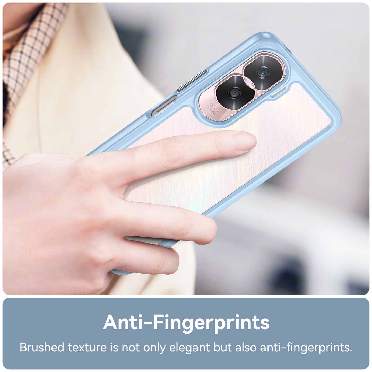For Honor 90 Lite 5G / X50i 5G TPU+Acrylic Mobile Phone Back Cover Clear Protective Shockproof Case