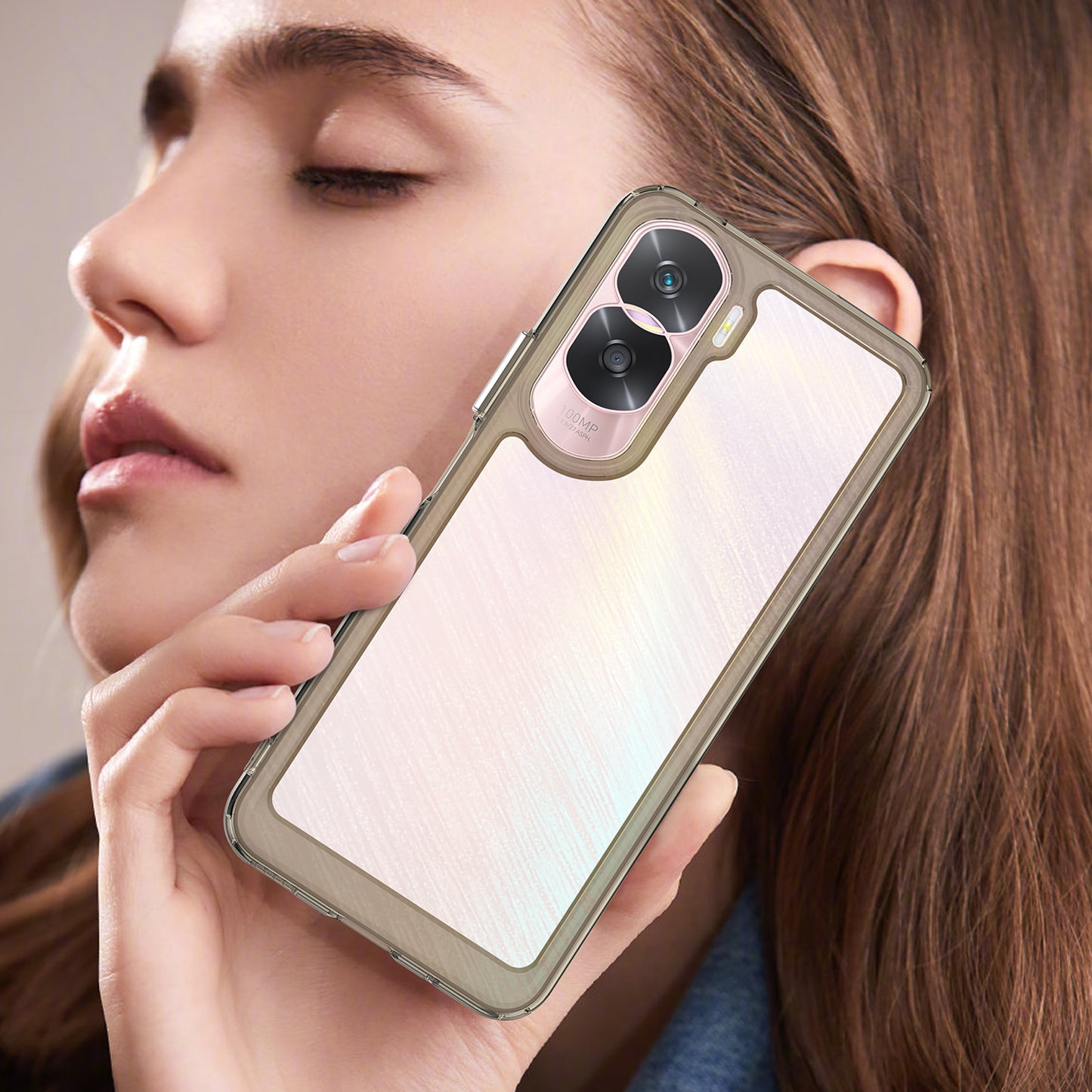 For Honor 90 Lite 5G / X50i 5G TPU+Acrylic Mobile Phone Back Cover Clear Protective Shockproof Case