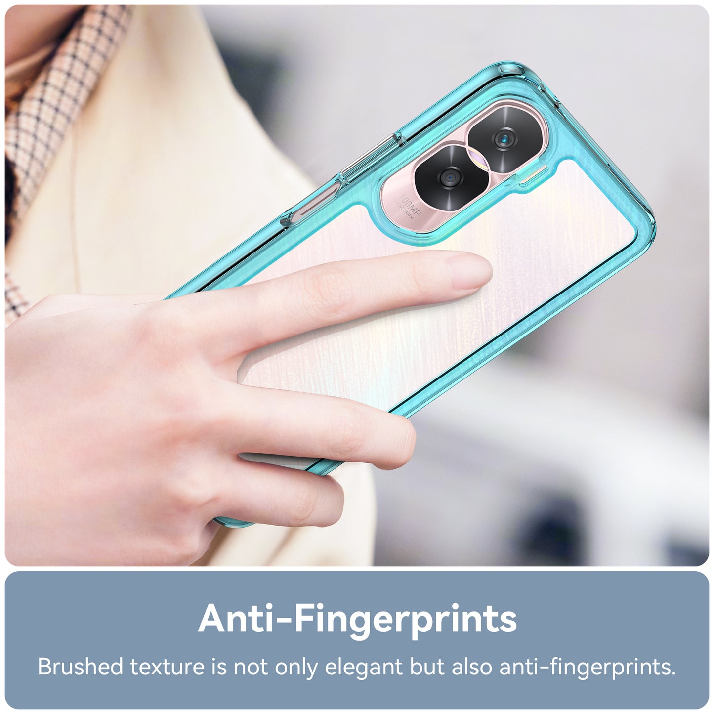 For Honor 90 Lite 5G / X50i 5G TPU+Acrylic Mobile Phone Back Cover Clear Protective Shockproof Case