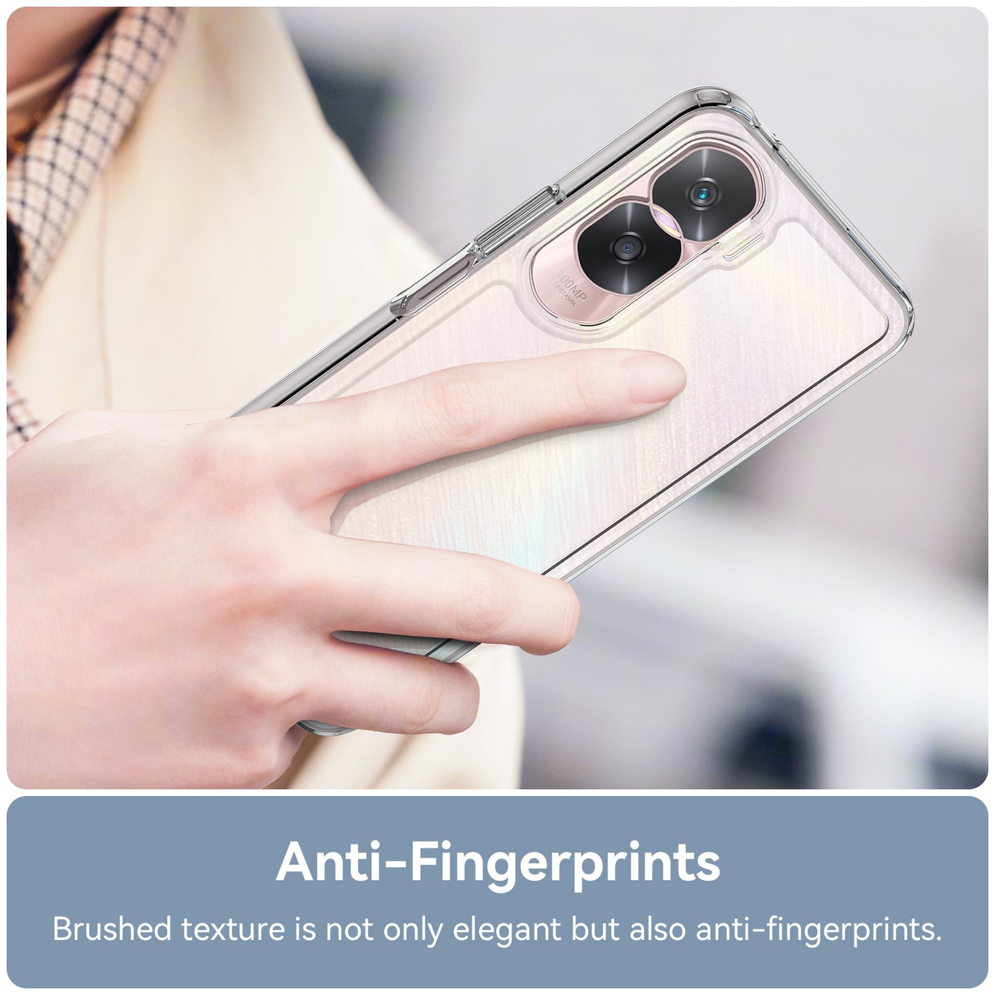 For Honor 90 Lite 5G / X50i 5G TPU+Acrylic Mobile Phone Back Cover Clear Protective Shockproof Case