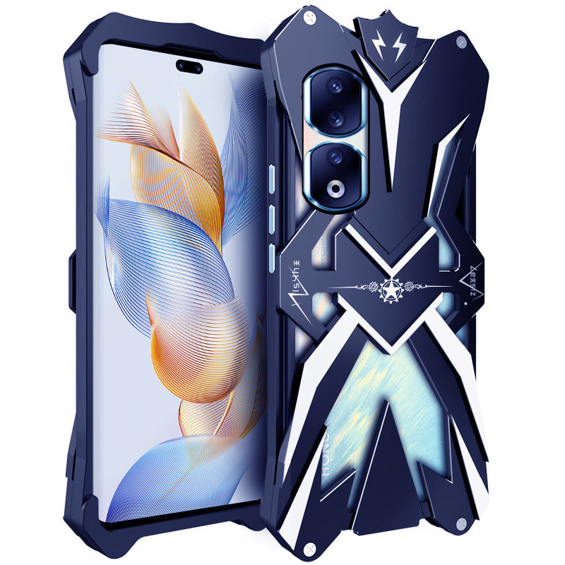 For Honor 90 Pro Full Metal Protective Phone Case Aluminum Alloy Heavy Duty Shockproof Cover