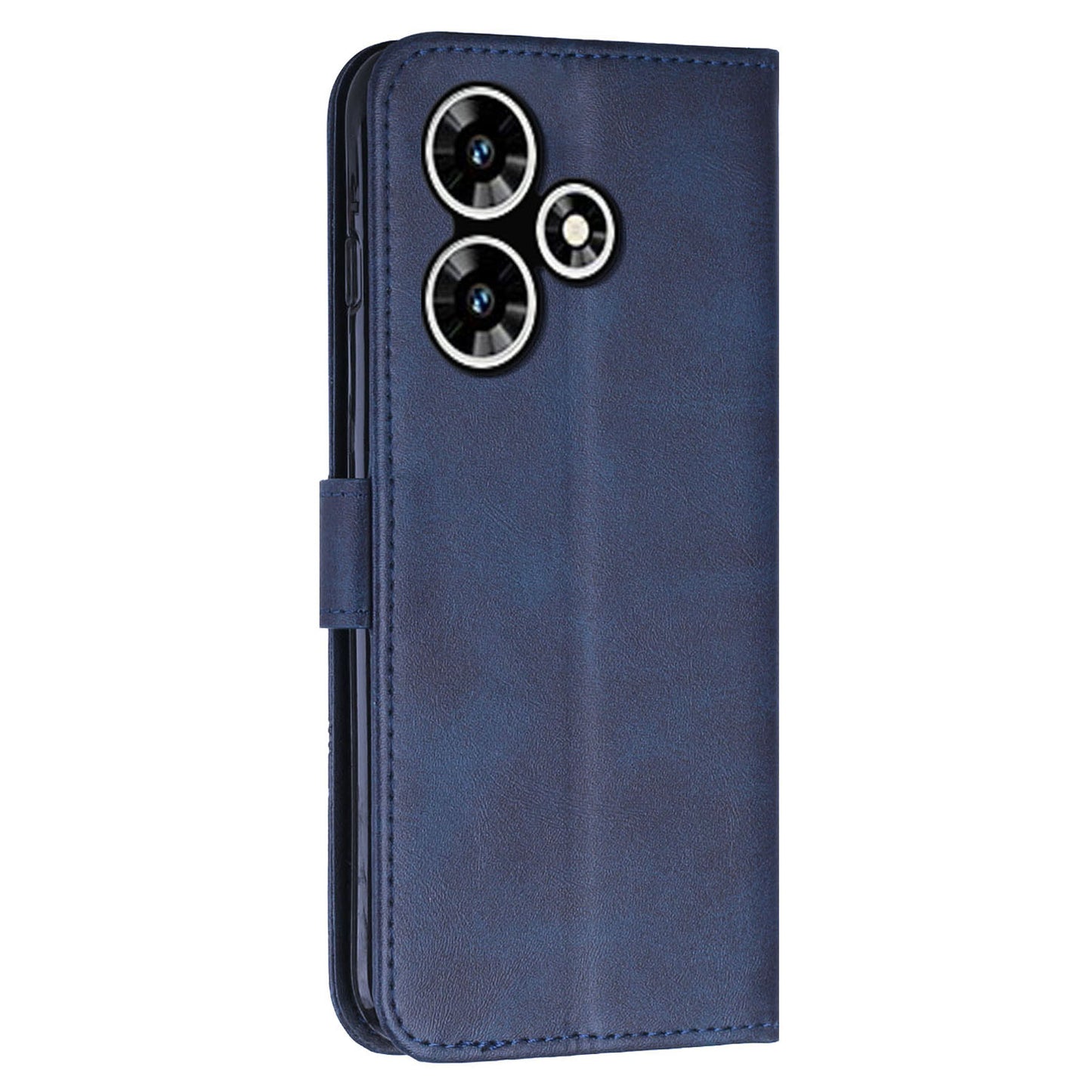For Infinix Hot 30 Play NFC 4G Smartphone Case PU Leather Magnetic Clasp Wallet Foldable Stand Cover