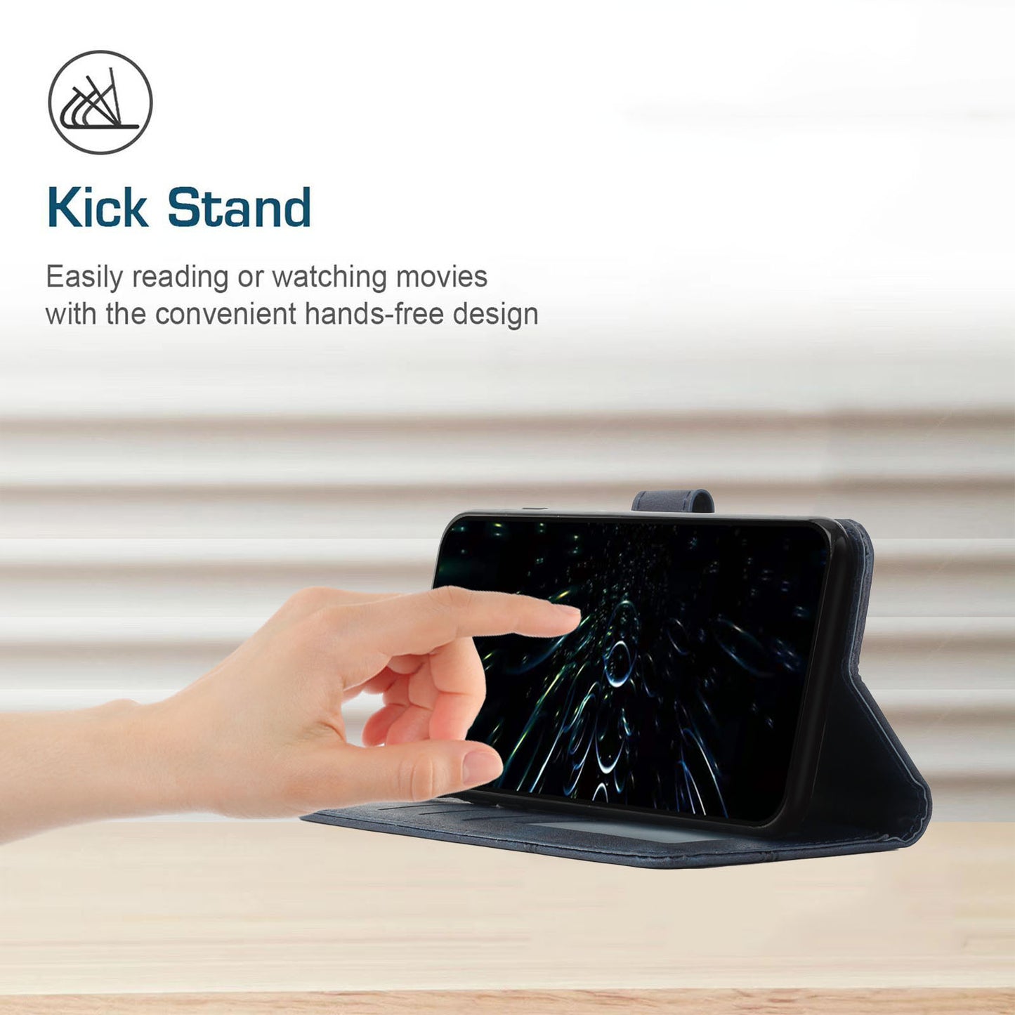 For Infinix Hot 30 Play NFC 4G Smartphone Case PU Leather Magnetic Clasp Wallet Foldable Stand Cover