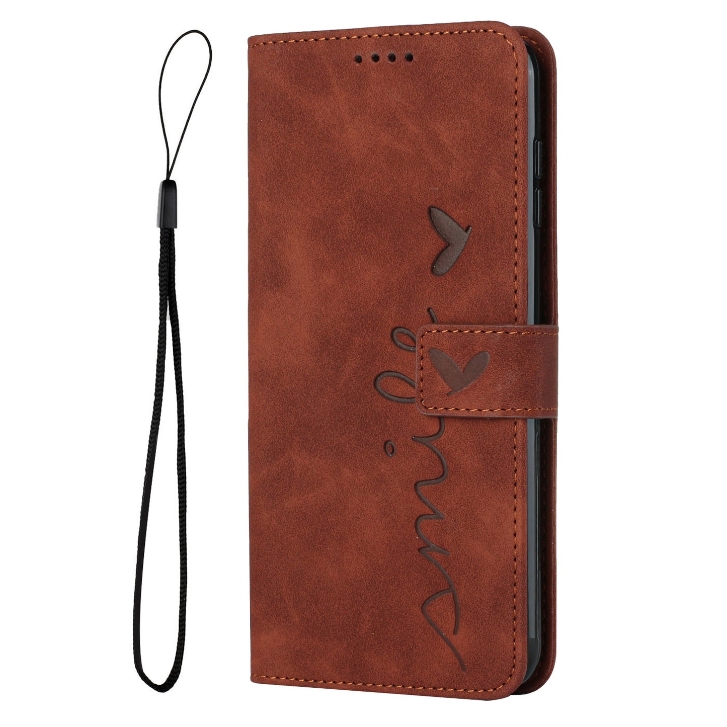For Infinix Note 30 4G / Note 30 5G Wallet Phone Cover Imprinted Heart PU Leather + TPU Stand Case