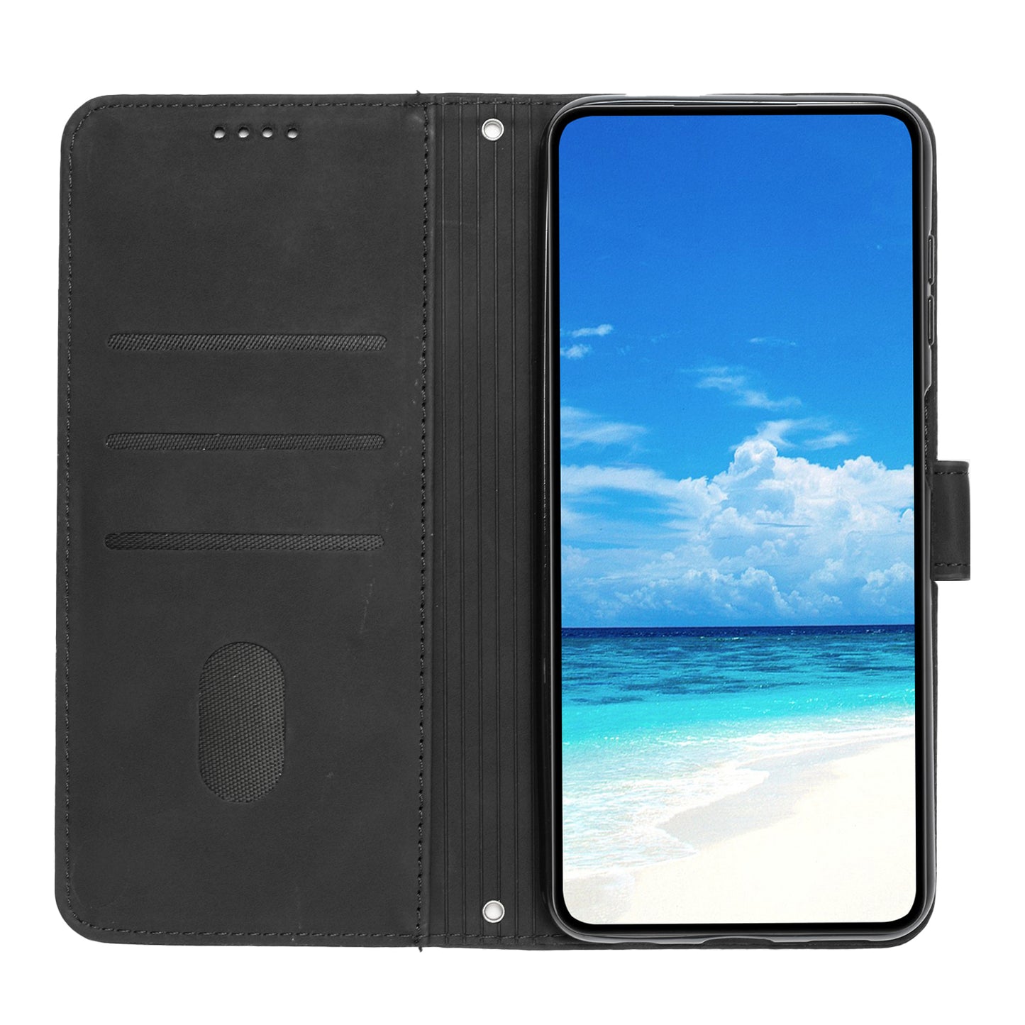 For Infinix Note 30 4G / Note 30 5G Wallet Phone Cover Imprinted Heart PU Leather + TPU Stand Case