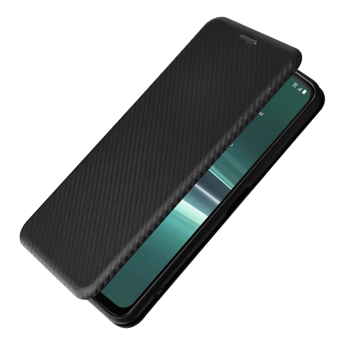 For HTC U23 Pro 5G Phone Stand Case Carbon Fiber Texture Leather Cover with Card Slot