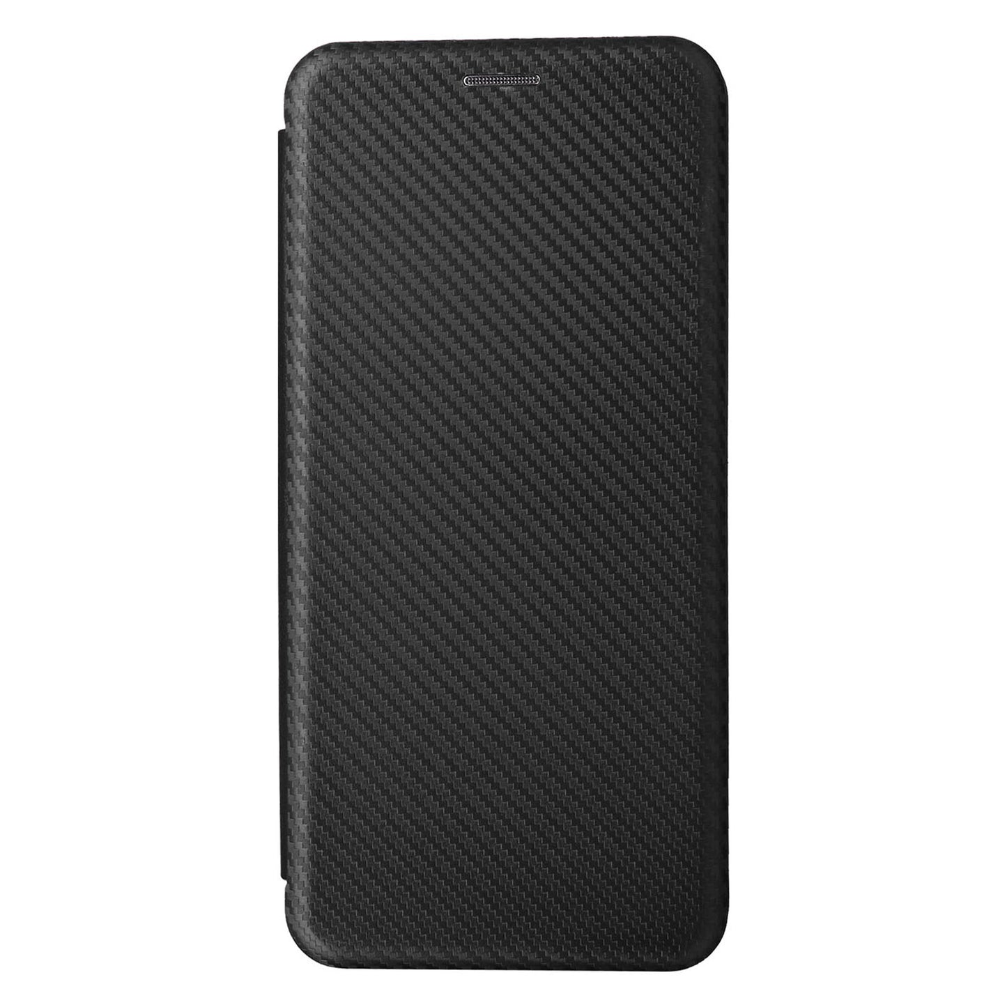 For HTC U23 Pro 5G Phone Stand Case Carbon Fiber Texture Leather Cover with Card Slot