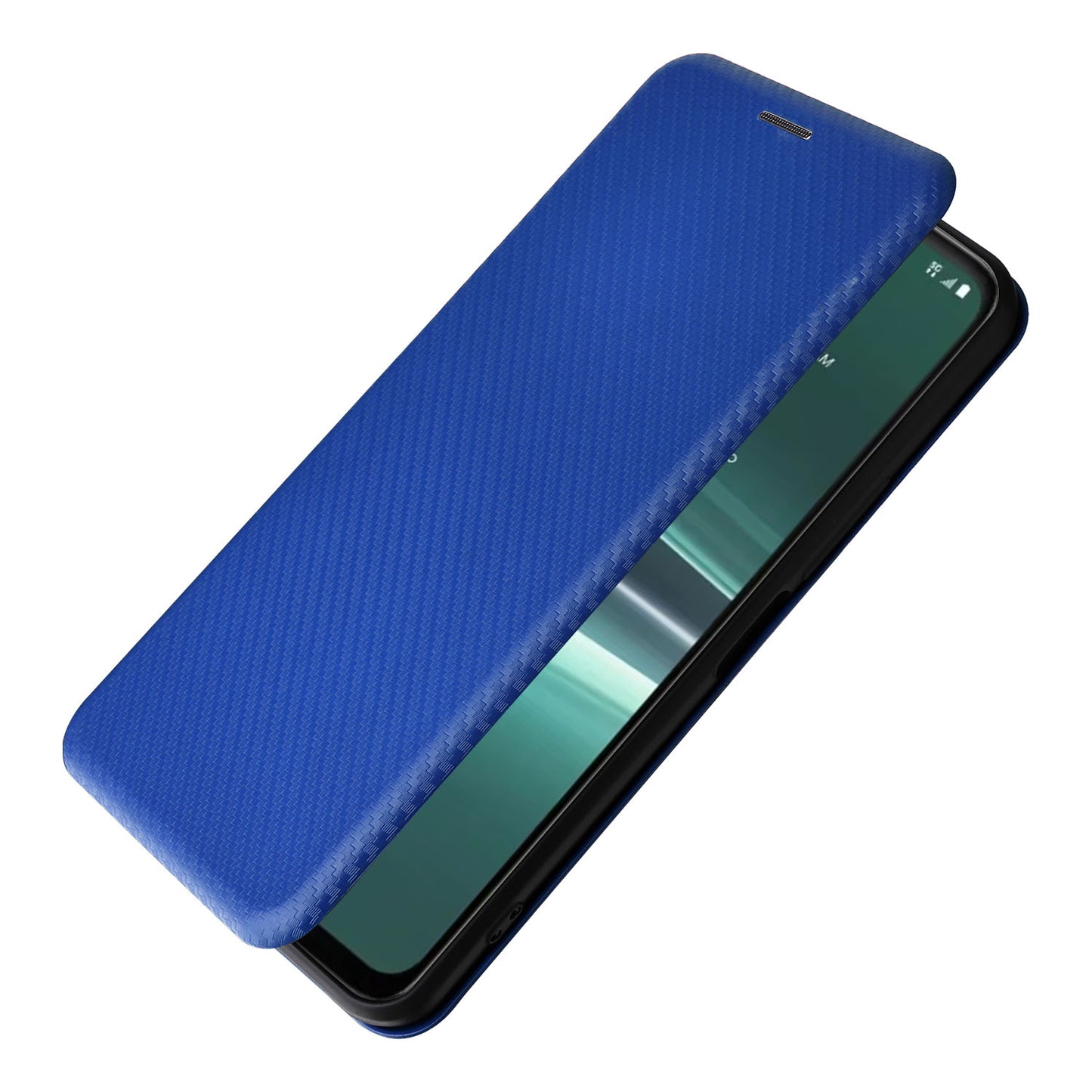 For HTC U23 Pro 5G Phone Stand Case Carbon Fiber Texture Leather Cover with Card Slot
