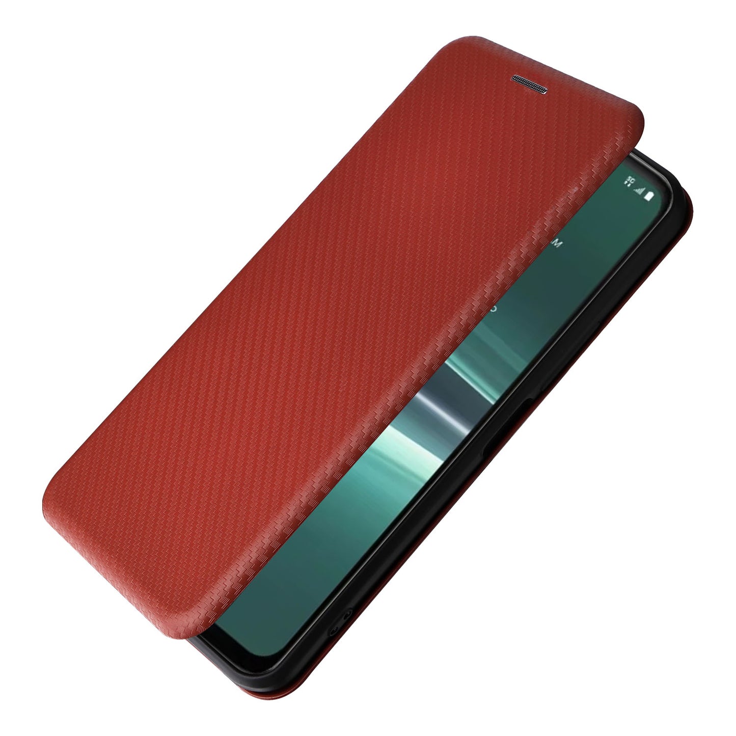 For HTC U23 Pro 5G Phone Stand Case Carbon Fiber Texture Leather Cover with Card Slot