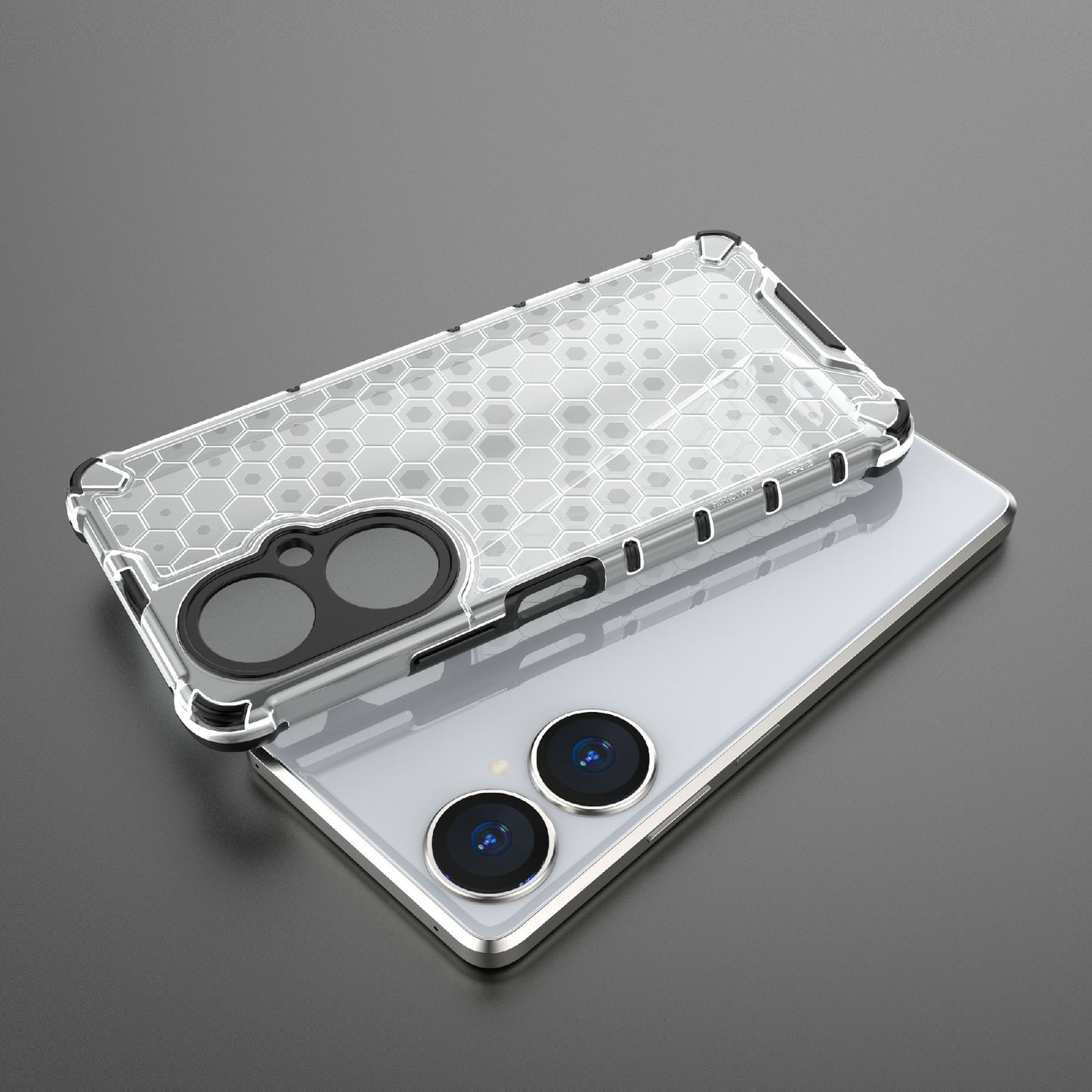 For Huawei Nova 11i Honeycomb Texture TPU+PC Cover Drop-proof Phone Case