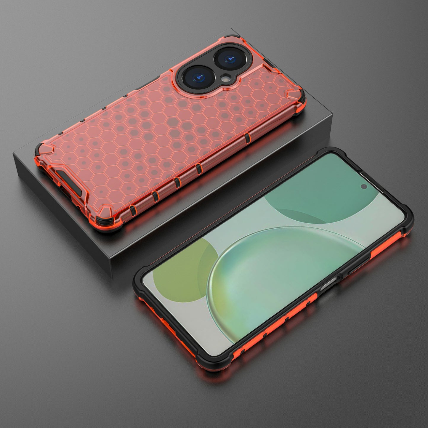 For Huawei Nova 11i Honeycomb Texture TPU+PC Cover Drop-proof Phone Case