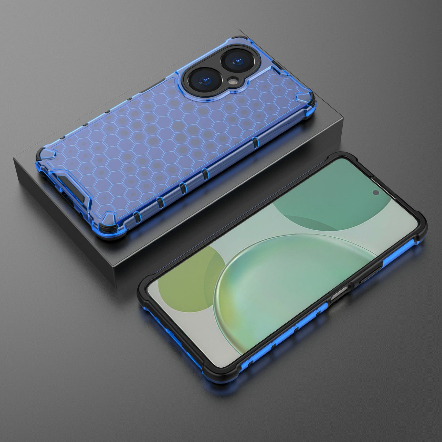 For Huawei Nova 11i Honeycomb Texture TPU+PC Cover Drop-proof Phone Case