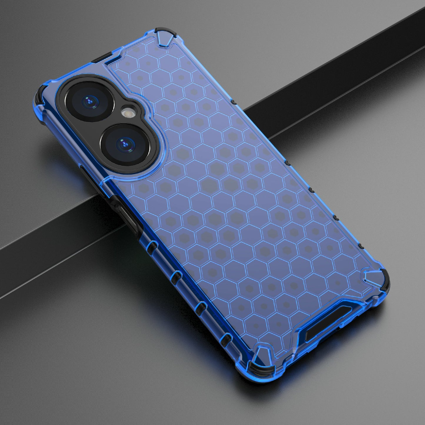 For Huawei Nova 11i Honeycomb Texture TPU+PC Cover Drop-proof Phone Case