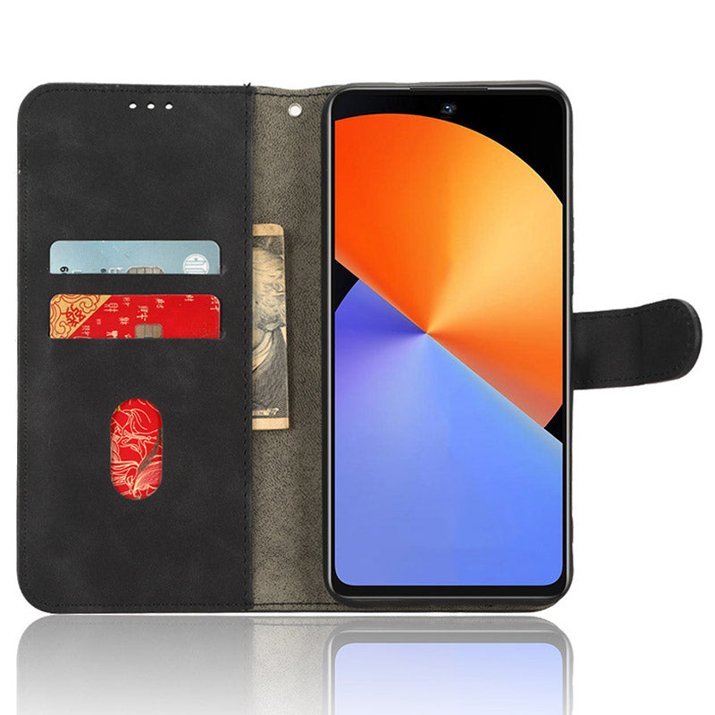 For Infinix Note 30 4G Skin-touch PU Leather Phone Case Wallet Stand Protective Phone Cover