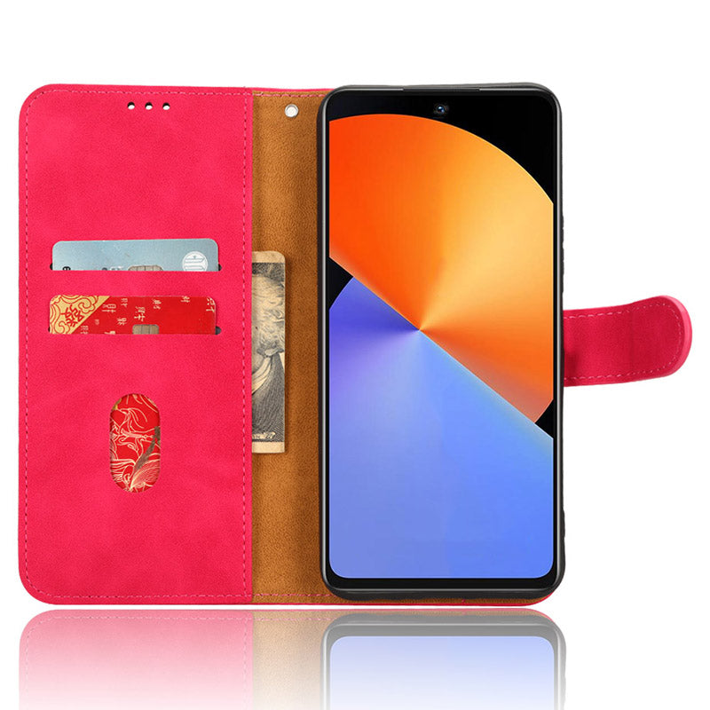 For Infinix Note 30 4G Skin-touch PU Leather Phone Case Wallet Stand Protective Phone Cover