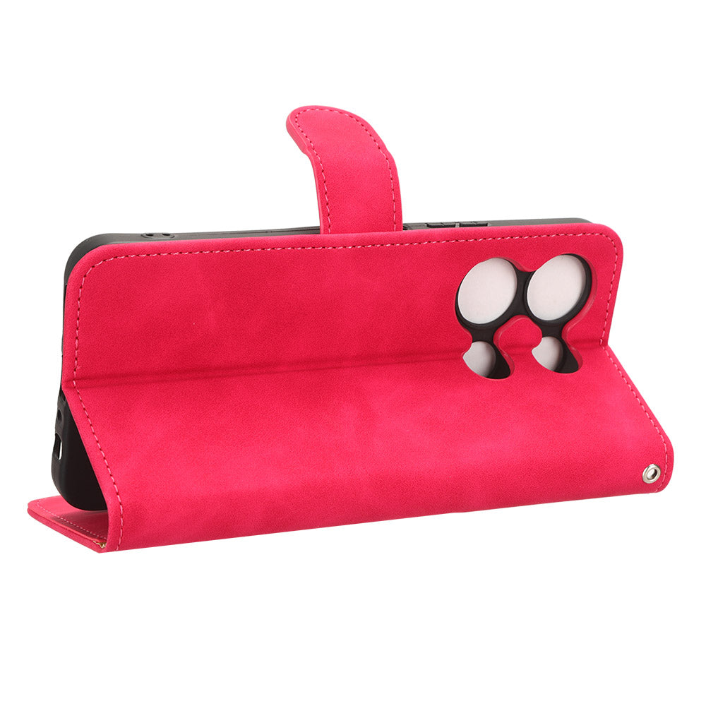 For Infinix Note 30 4G Skin-touch PU Leather Phone Case Wallet Stand Protective Phone Cover