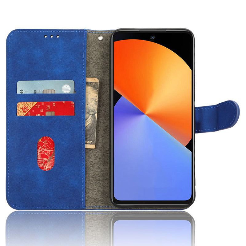 For Infinix Note 30 4G Skin-touch PU Leather Phone Case Wallet Stand Protective Phone Cover