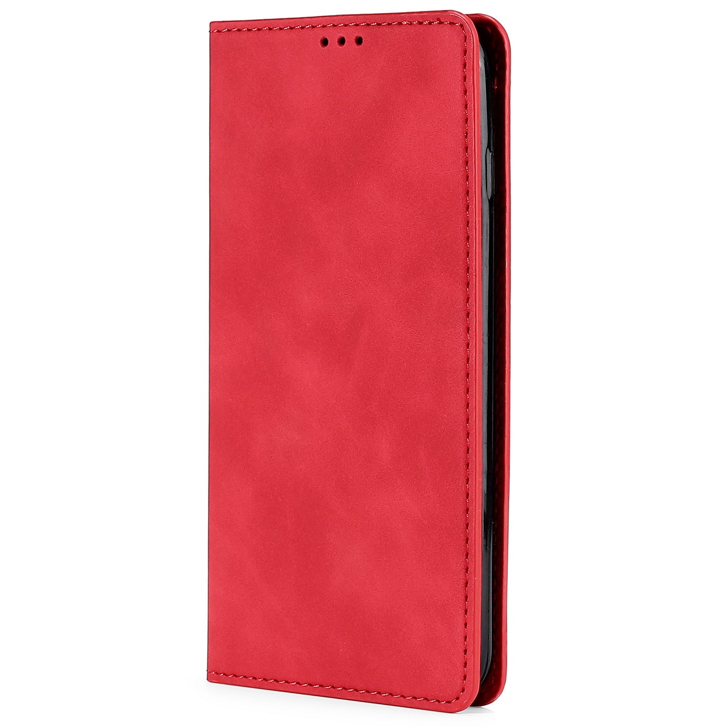 For Infinix Hot 30i Stand PU Leather Case Skin-touch Phone Cover with Card Holder