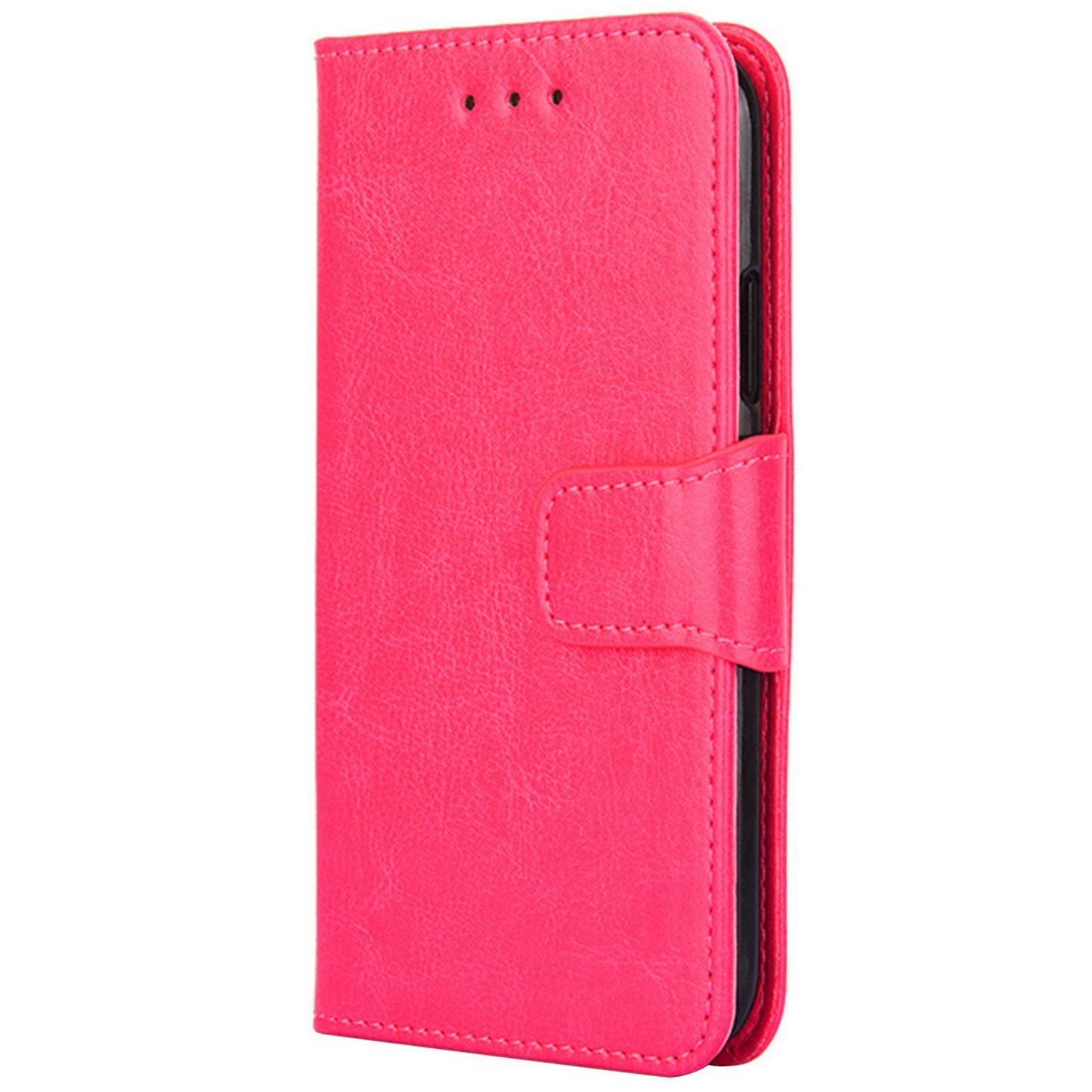 For Infinix Hot 30i Textured PU Leather Wallet Stand Case Anti-scratch Phone Cover