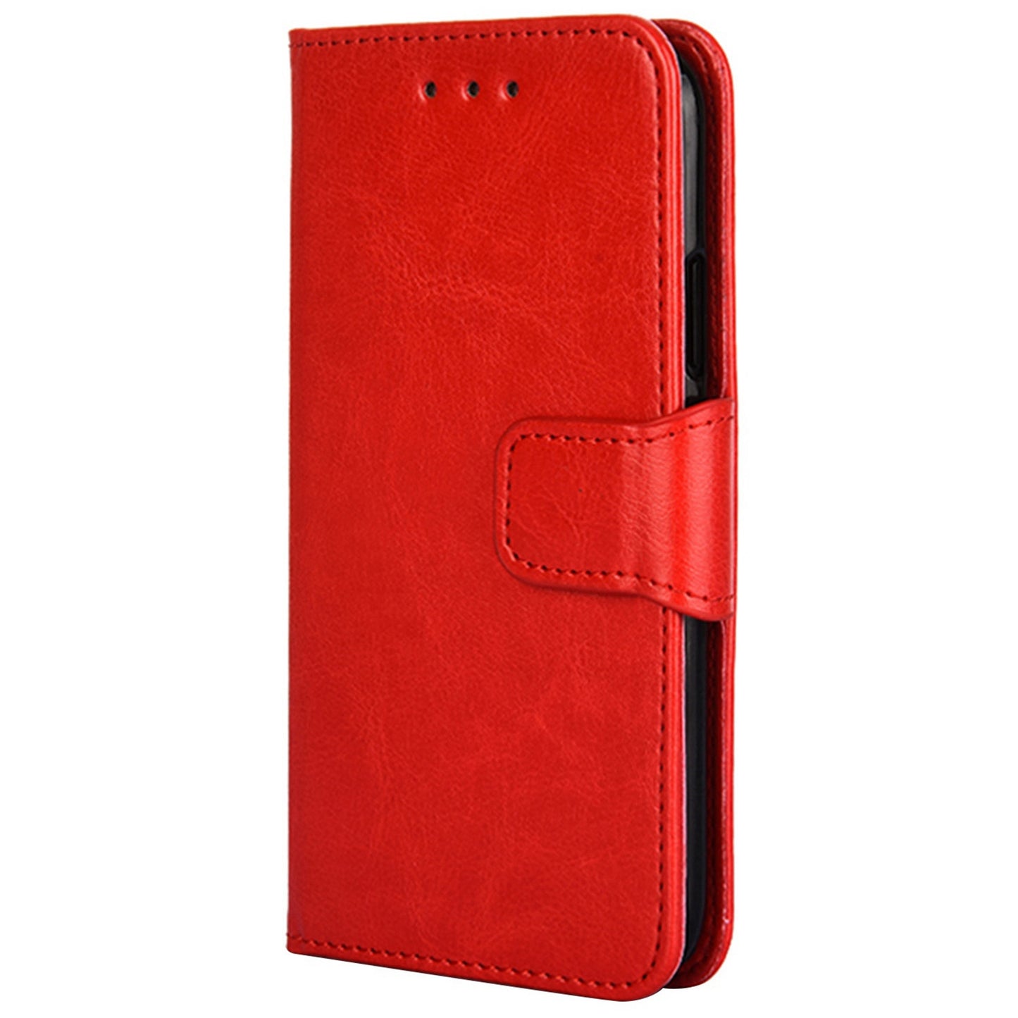 For Infinix Hot 30i Textured PU Leather Wallet Stand Case Anti-scratch Phone Cover