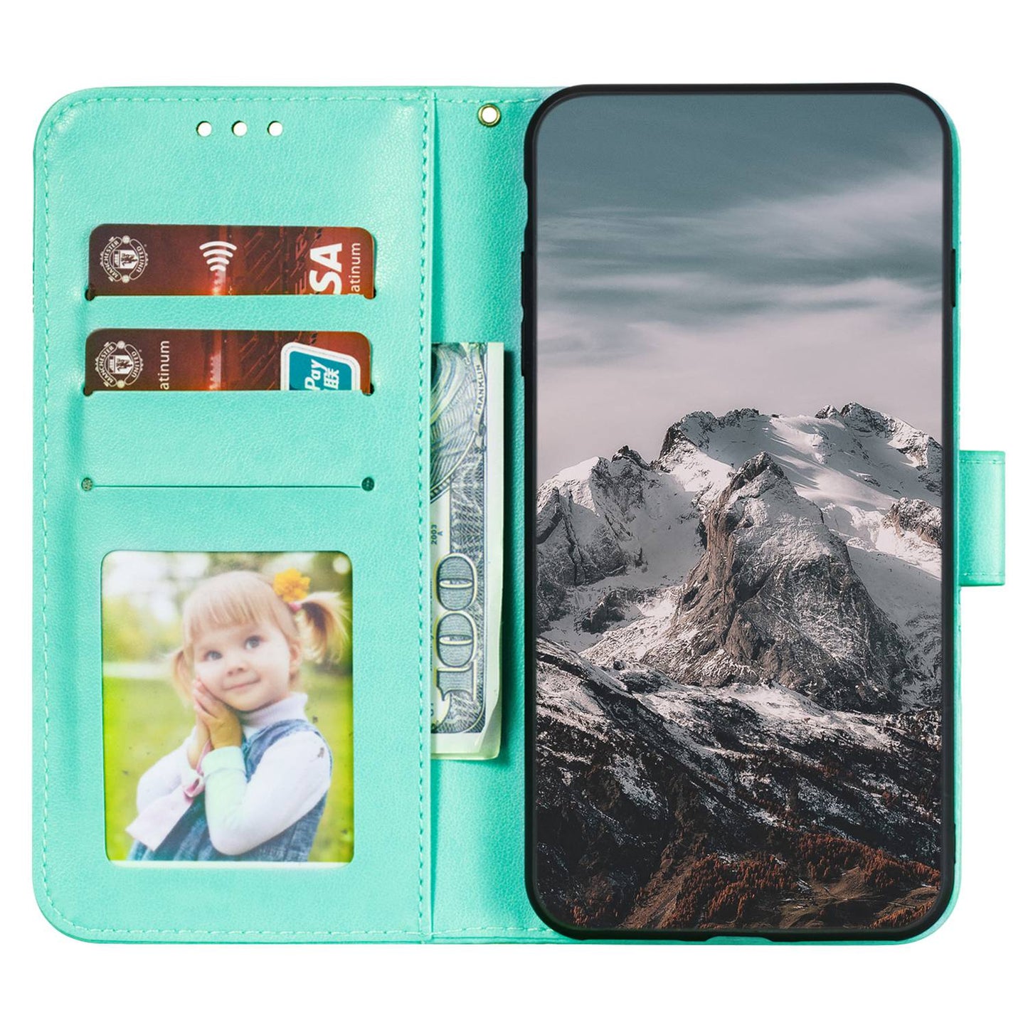 For Honor 80 Pro 5G PU Leather Wallet Stand Phone Cover Imprinting Mandala Flower Protective Case