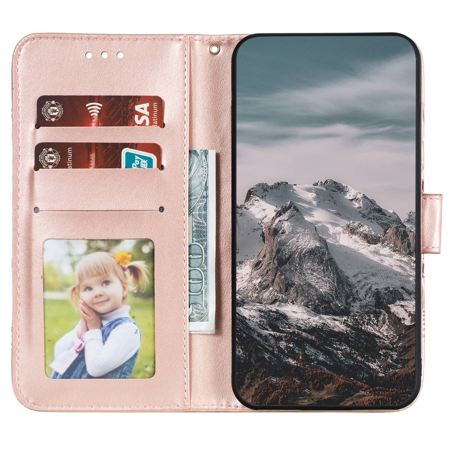 For Honor 80 Pro 5G PU Leather Wallet Stand Phone Cover Imprinting Mandala Flower Protective Case