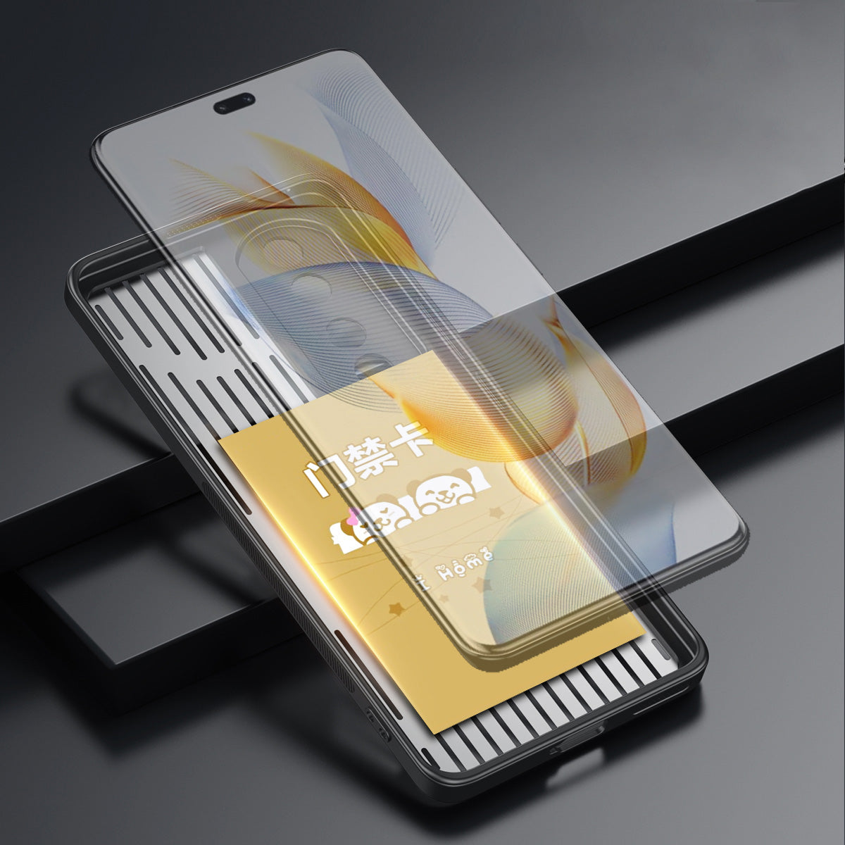 For Honor 90 Pro Hollow Heat Dissipation Phone Back Case Shell TPU+Aluminum Alloy Magnetic Cover
