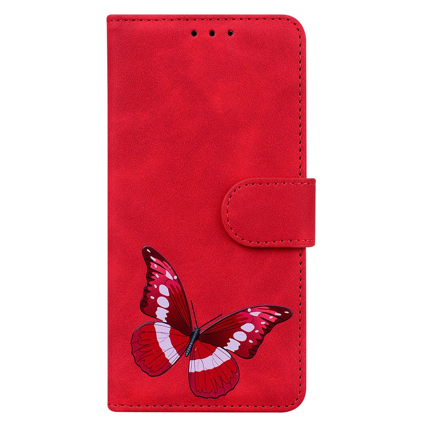 For Infinix Smart 7 (India) 4G / Smart 7 Plus Flip Stand Wallet Case PU Leather Butterfly Printing Phone Cover