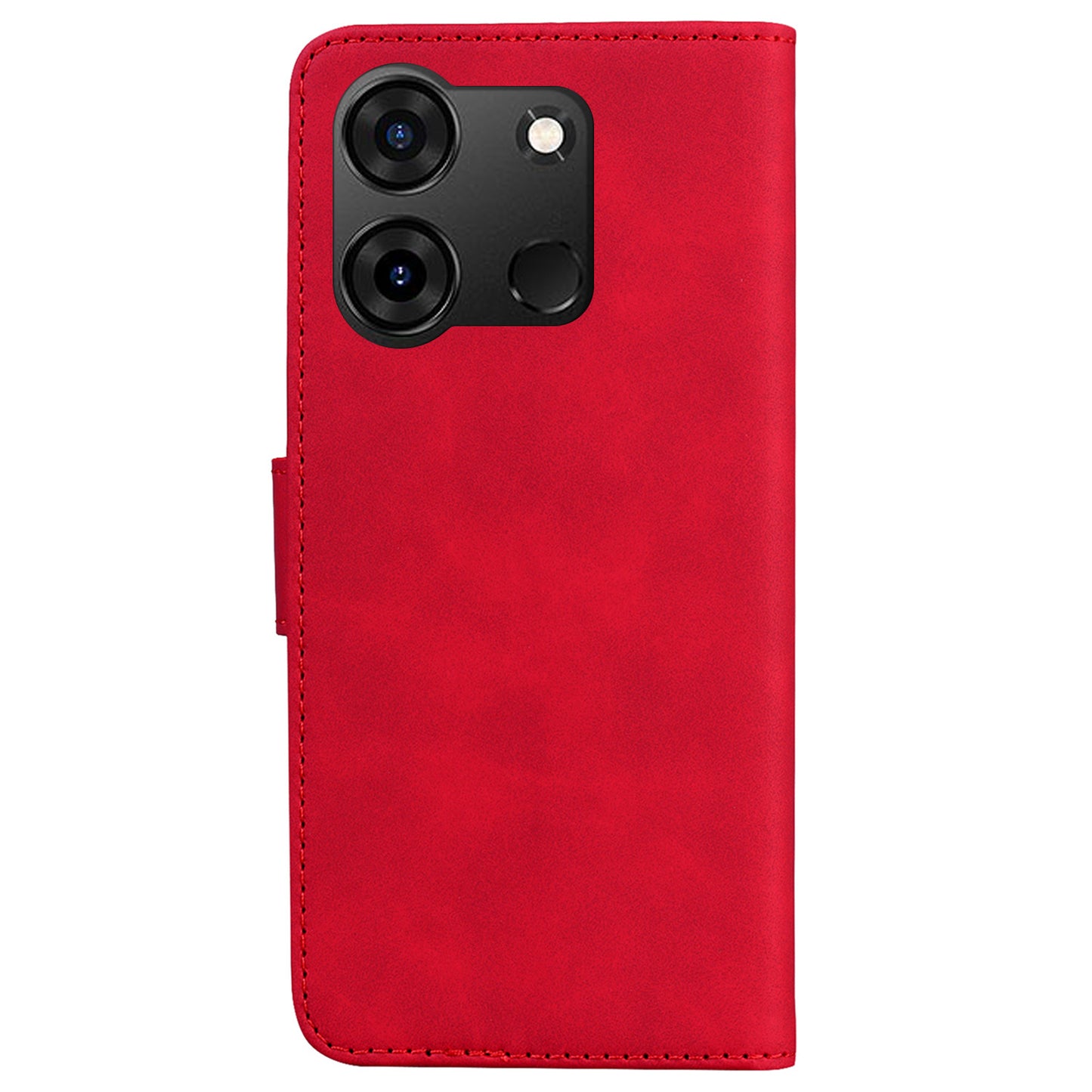 For Infinix Smart 7 (India) 4G / Smart 7 Plus Flip Stand Wallet Case PU Leather Butterfly Printing Phone Cover
