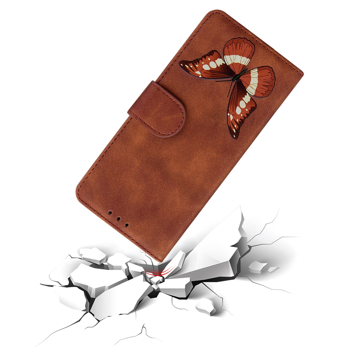 For Infinix Smart 7 (India) 4G / Smart 7 Plus Flip Stand Wallet Case PU Leather Butterfly Printing Phone Cover