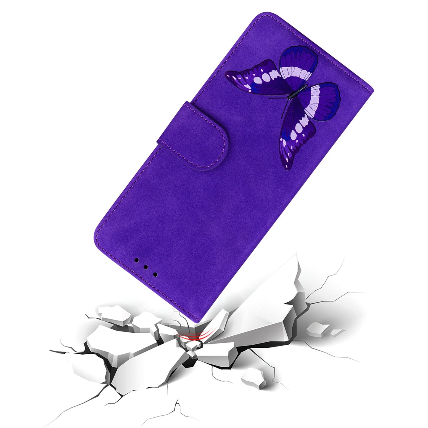 For Infinix Smart 7 (India) 4G / Smart 7 Plus Flip Stand Wallet Case PU Leather Butterfly Printing Phone Cover