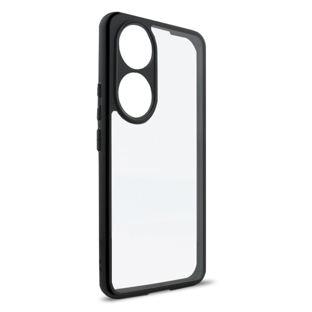 For Honor 90 Anti-Dust Phone Cover Flexible TPU + Hard PC Transparent Cell Phone Case