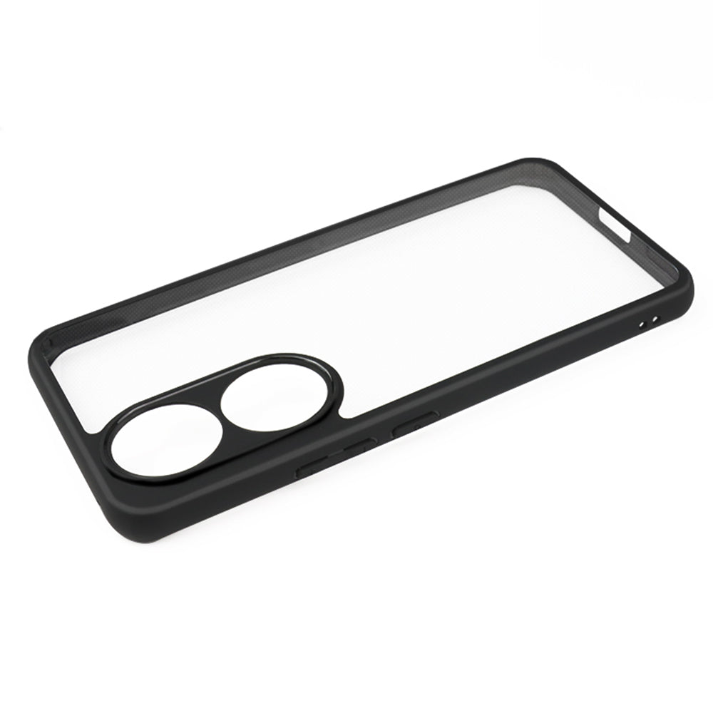 For Honor 90 Anti-Dust Phone Cover Flexible TPU + Hard PC Transparent Cell Phone Case