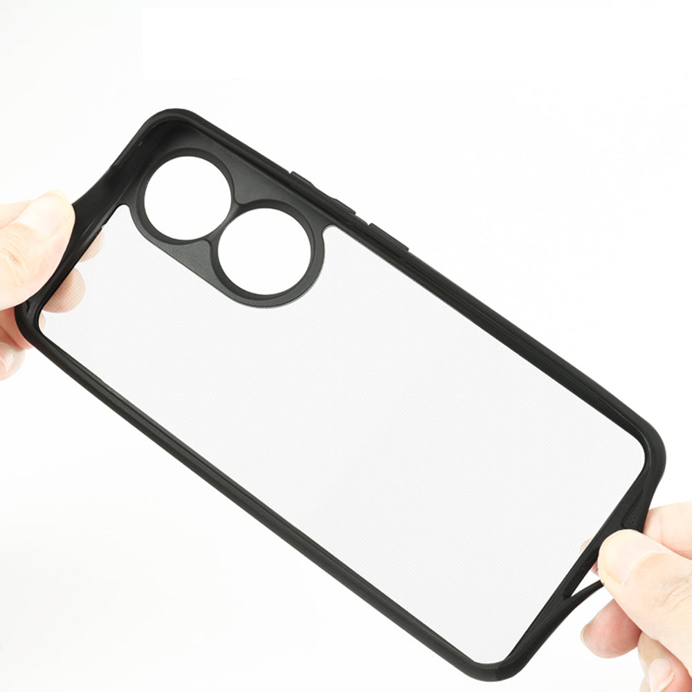 For Honor 90 Anti-Dust Phone Cover Flexible TPU + Hard PC Transparent Cell Phone Case