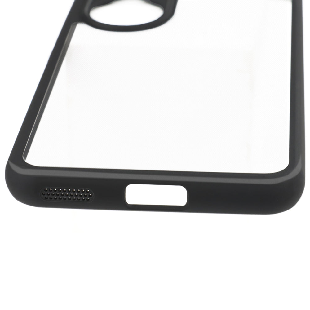For Honor 90 Anti-Dust Phone Cover Flexible TPU + Hard PC Transparent Cell Phone Case