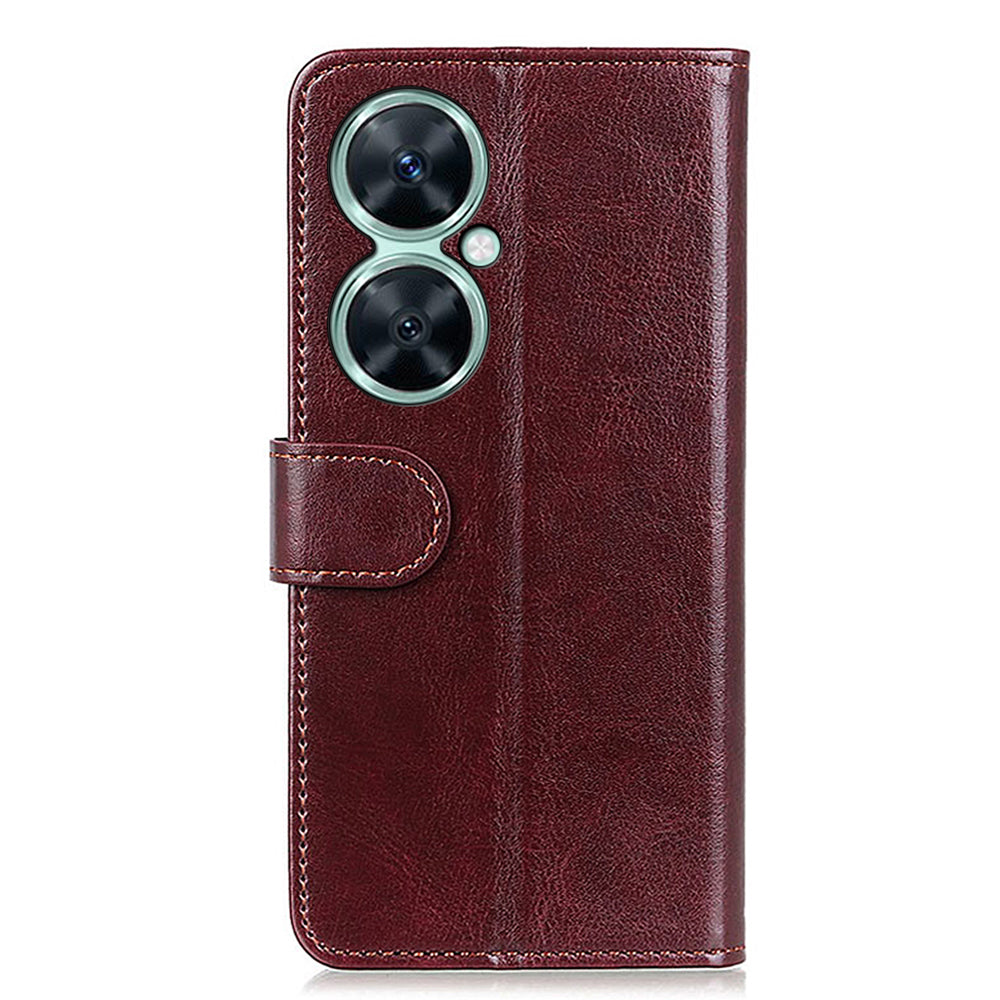 For Huawei Nova 11i / Enjoy 60 Pro / Maimang 20 Phone Leather Case Stand Wallet Crazy Horse Texture Cover