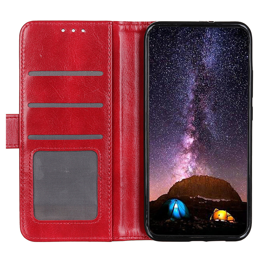 For Huawei nova 11 Flip Wallet Case Crazy Horse Texture PU Leather Stand Phone Cover