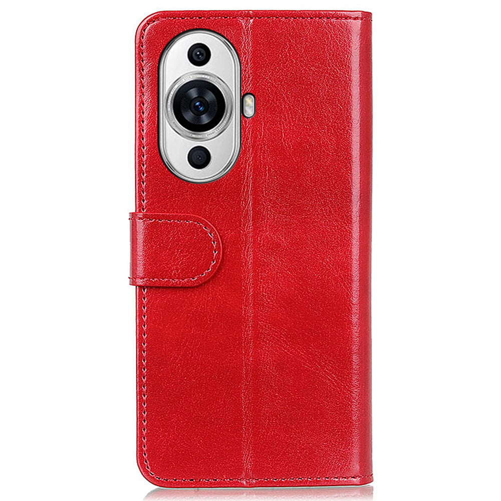 For Huawei nova 11 Flip Wallet Case Crazy Horse Texture PU Leather Stand Phone Cover