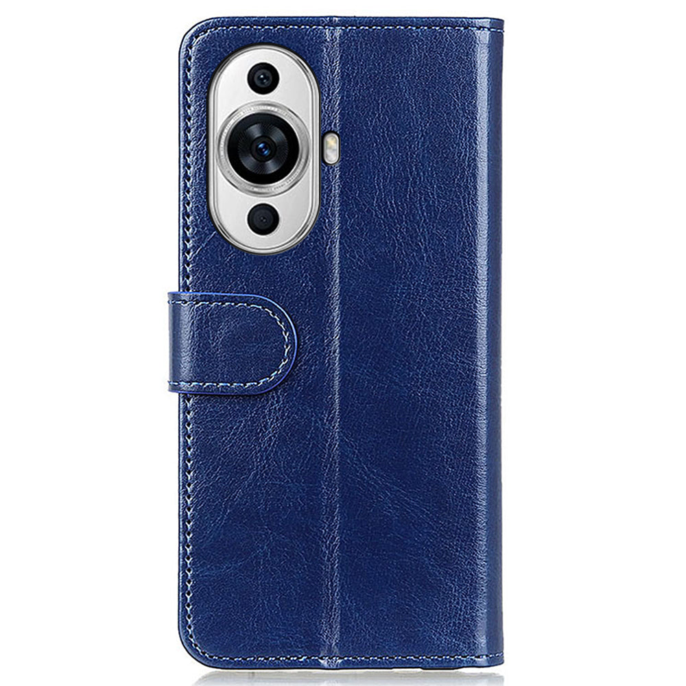 For Huawei nova 11 Flip Wallet Case Crazy Horse Texture PU Leather Stand Phone Cover
